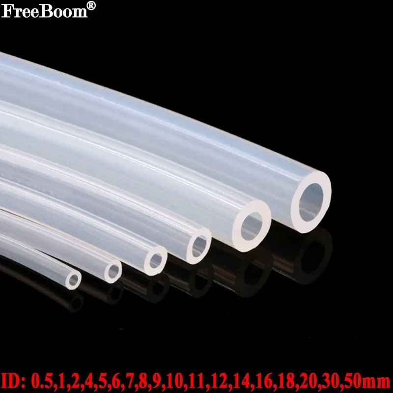 1M-Food-Grade-Silikon-Gummi-Schlauch-Transparent-Flexible-Silikon-Rohr