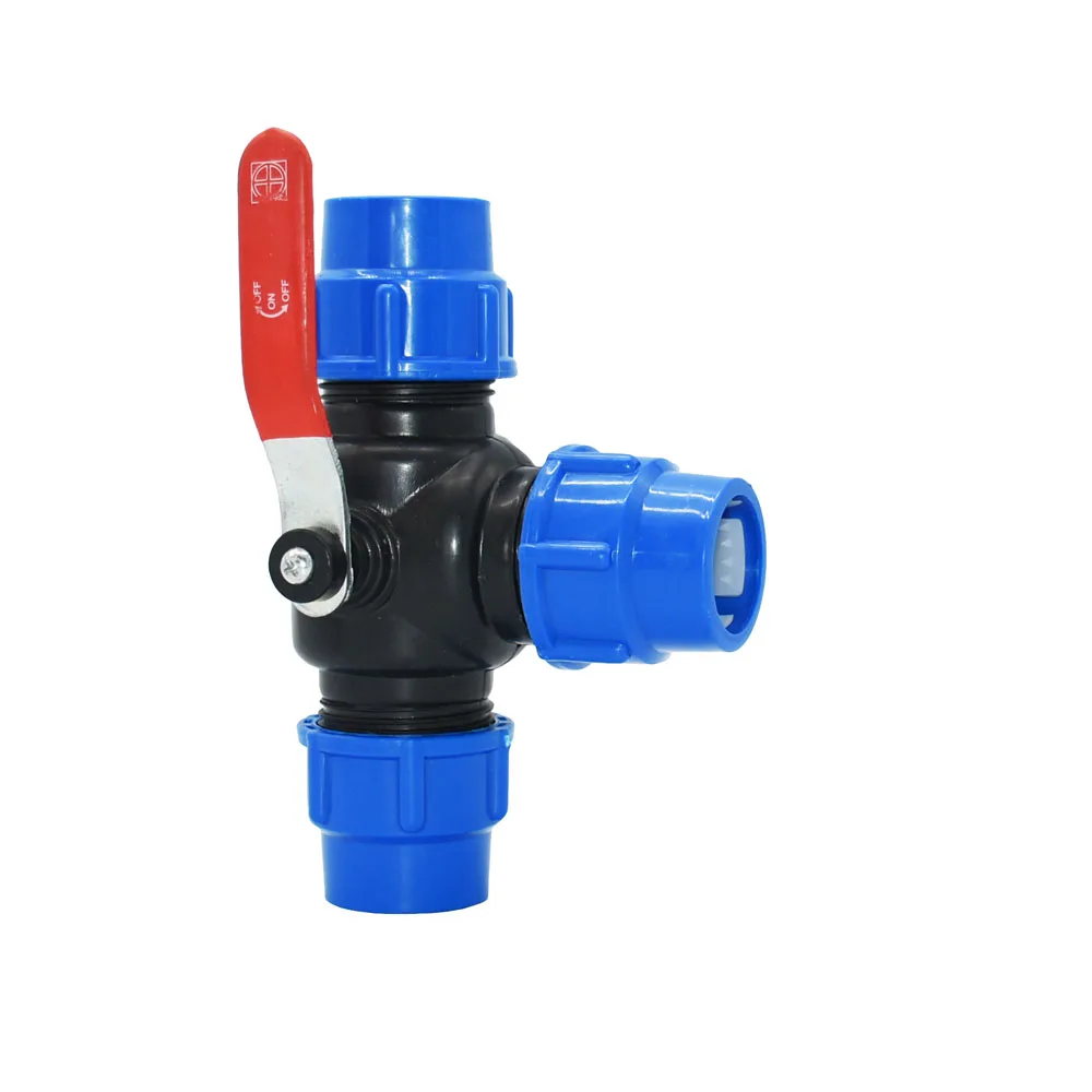 20/25/32/40/50/63mm Plastic PE Tube Tap Water Connector Tee Splitter Quick Valve Coupler Elbow End plug Irrigation Fittings best Watering & Irrigation Kits