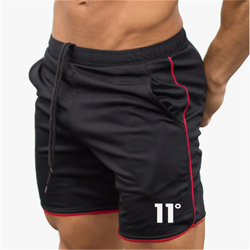 

2021 Men Fitness Bodybuilding Shorts Man Summer Gyms Workout Male Breathable Mesh Quick Dry Sportswear Jogger Beach Short Pants