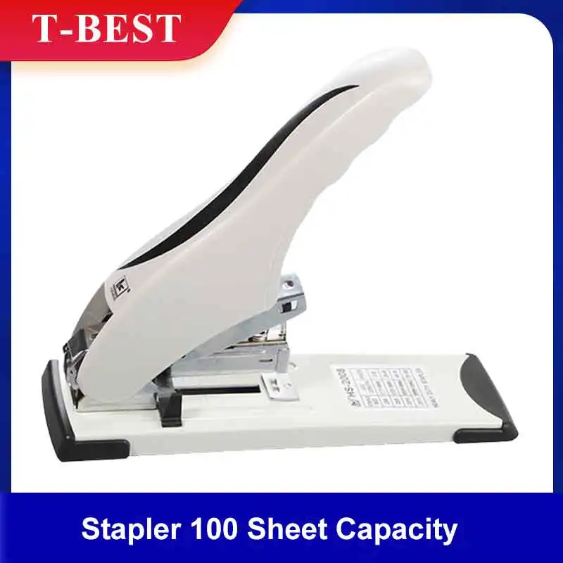 HS200 Heavy Duty Stapler 100 Sheet Capacity Durable Desktop Stapler