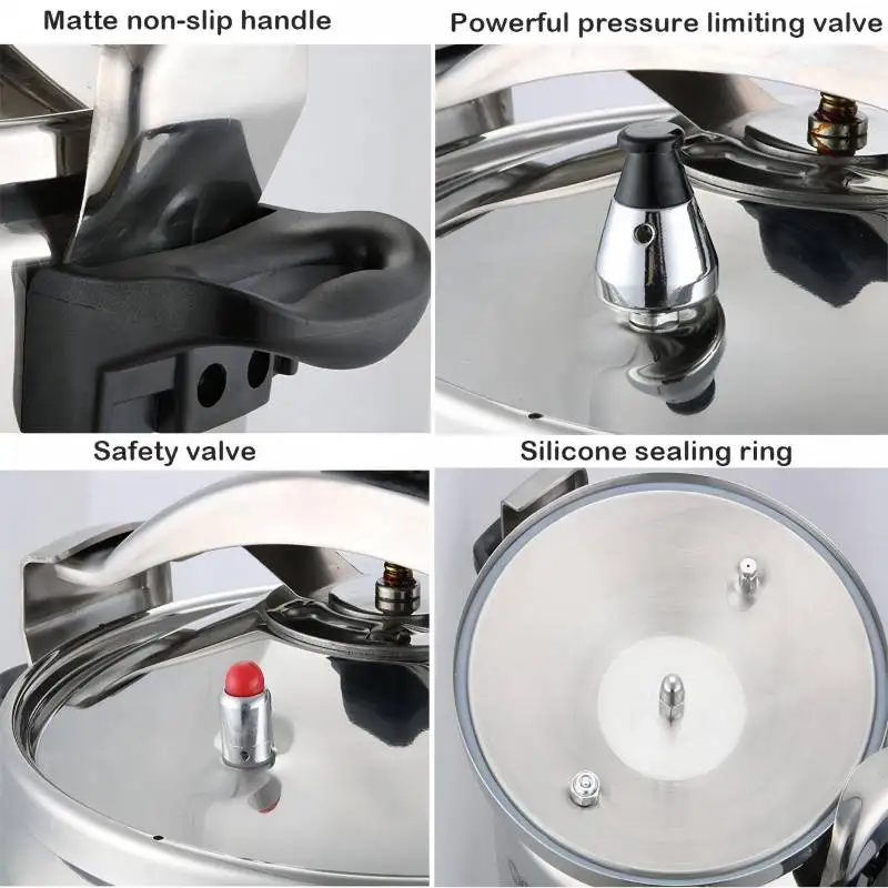 30 Quart Stainless Steel Pressure Cooker Large Steamer Cooking Pressure Canners Safety Lock Explosion pressure cooker