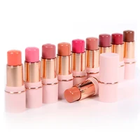 6.3g Private Label Blush Stick Custom Logo Matte Blusher Pigment Long Lasting Waterproof Colorful Natural Makeup Cruelty Free 1