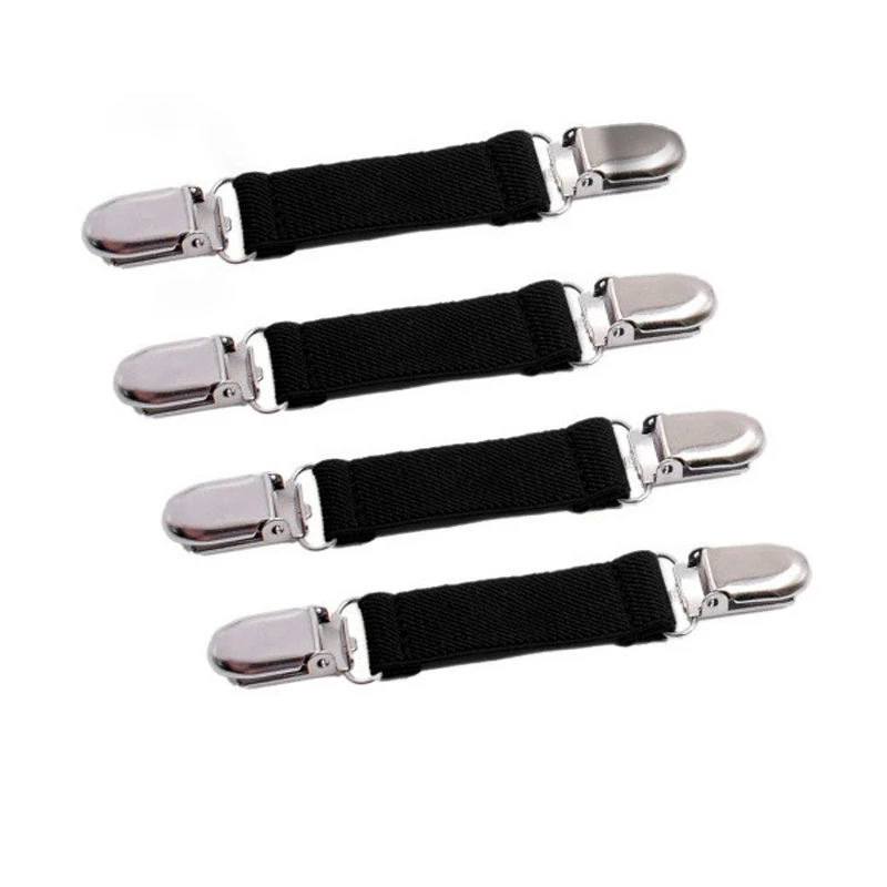 4 Pcs Kids Skiing Gloves Non-Slip Straps Versatile Elastic Glove Mitten Clip Blouse Clasp Linking Straps For Kids Sleeves Gloves 2