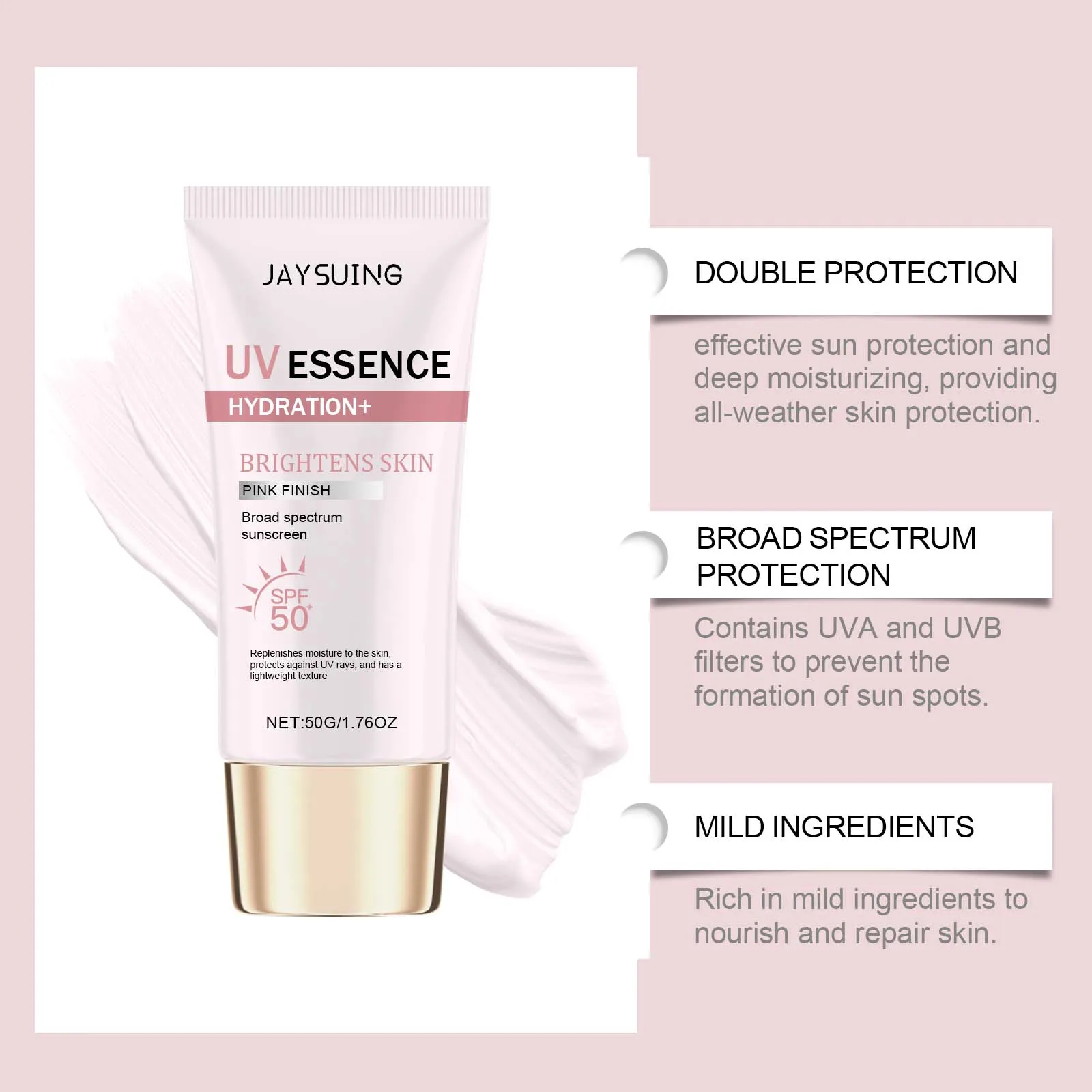 Moisturizing Sunscreen Lotion For Body Uv Protection And Brightening_voghion.com