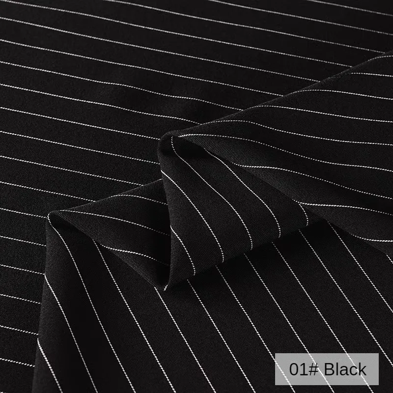 Breathable Women\'s Fabric Suit By The Meter for Clothes Pants Dresses Sewing Stripe Pattern Fashion Skirts Textile Anti-wrinkle