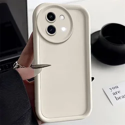Matte Shockproof Protective Phone Case with Skin - Feel Finish for Vivo Y39 (White)