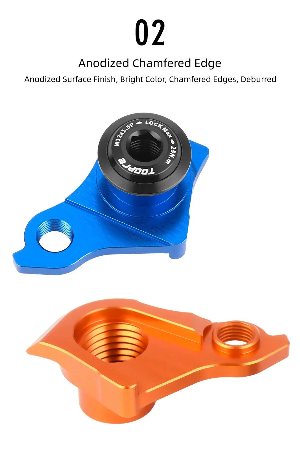 TOOPRE Direktmontage-Schaltauge für MTB und Rennrad, Steckachse UDH, Aluminiumlegierung, 1.0/1.5 Universal – Detail 4