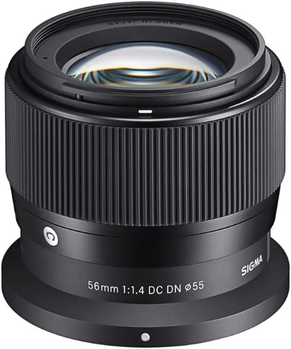 오리지널 시그마 APS-C 미러리스 카메라 렌즈 56mm F1.4 DC DN 컨템포러리 시리즈 대구경 프라임 렌즈 (캐논, 용)