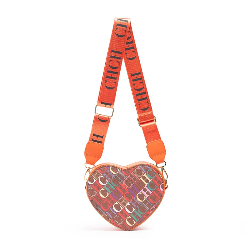 تصميم CH الإبداعي للقلب Crossbody، وهي حقيبة عصرية...