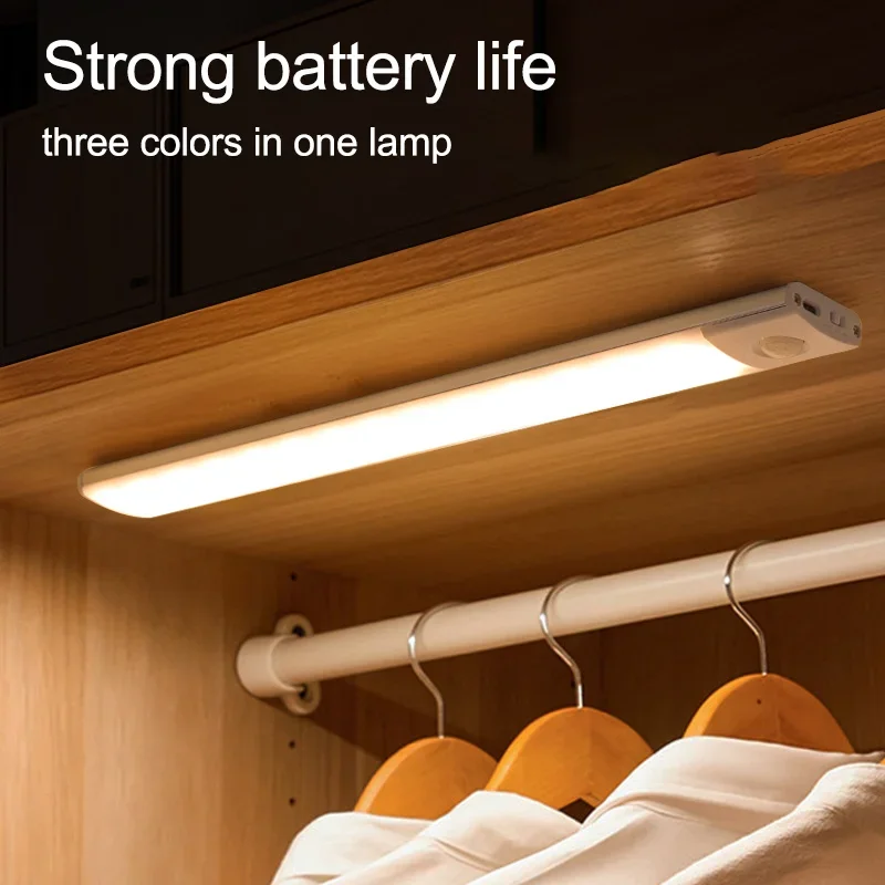 SYMYNELEC Lampada da Parete Senza Fili Legno, Luce Notturna a LED Ricaricabile con Sensore di Movimento, Lampada da Muro a Batteria, Applique Magnetica per Scale, Cucina, Corridoio (Legno Scuro