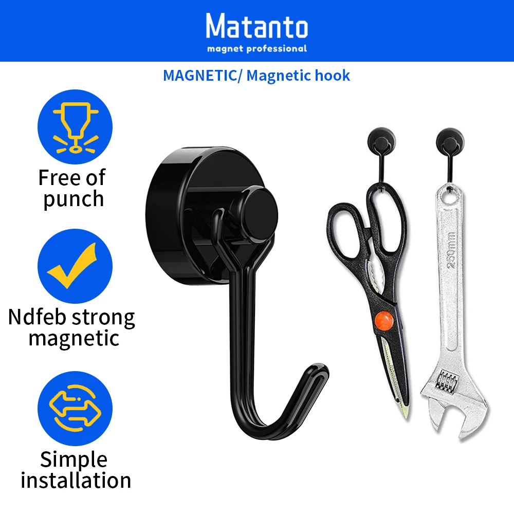 Ganchos Magnéticos Ant Mag 22KG - Imanes Fuertes Giratorios