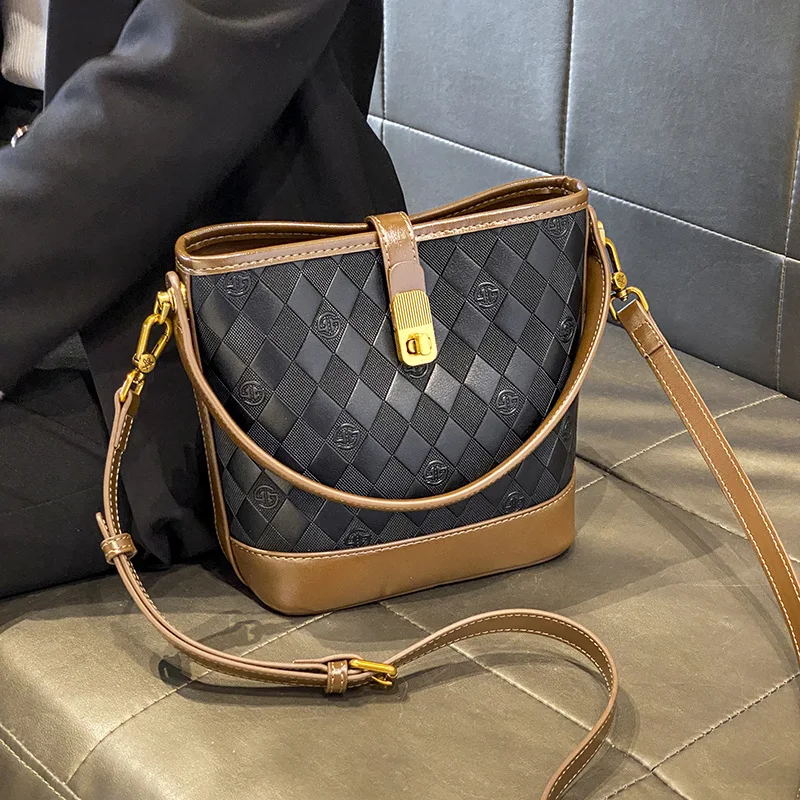 

Сумка-тоут CICU женская, Стильная вместительная сумочка-мешок через плечо с застежкой, саквояж на плечо для подмышек