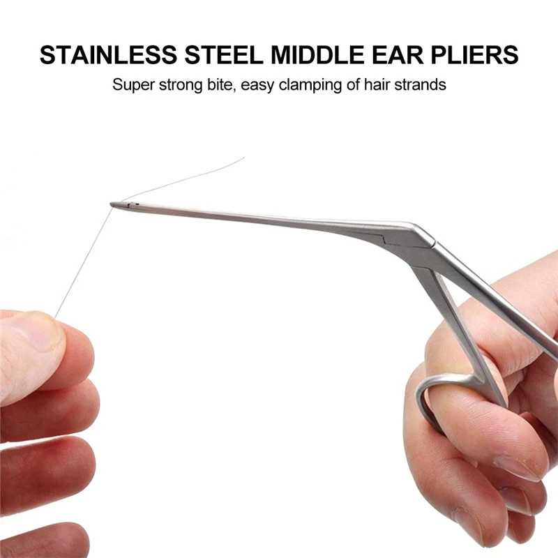Ear Wax Endoscope Earwax Cleaning Remover Tong Hartmann Micro Alligator Crocodile Medical Forceps Nasal Cleaner Tweezers Clip 4
