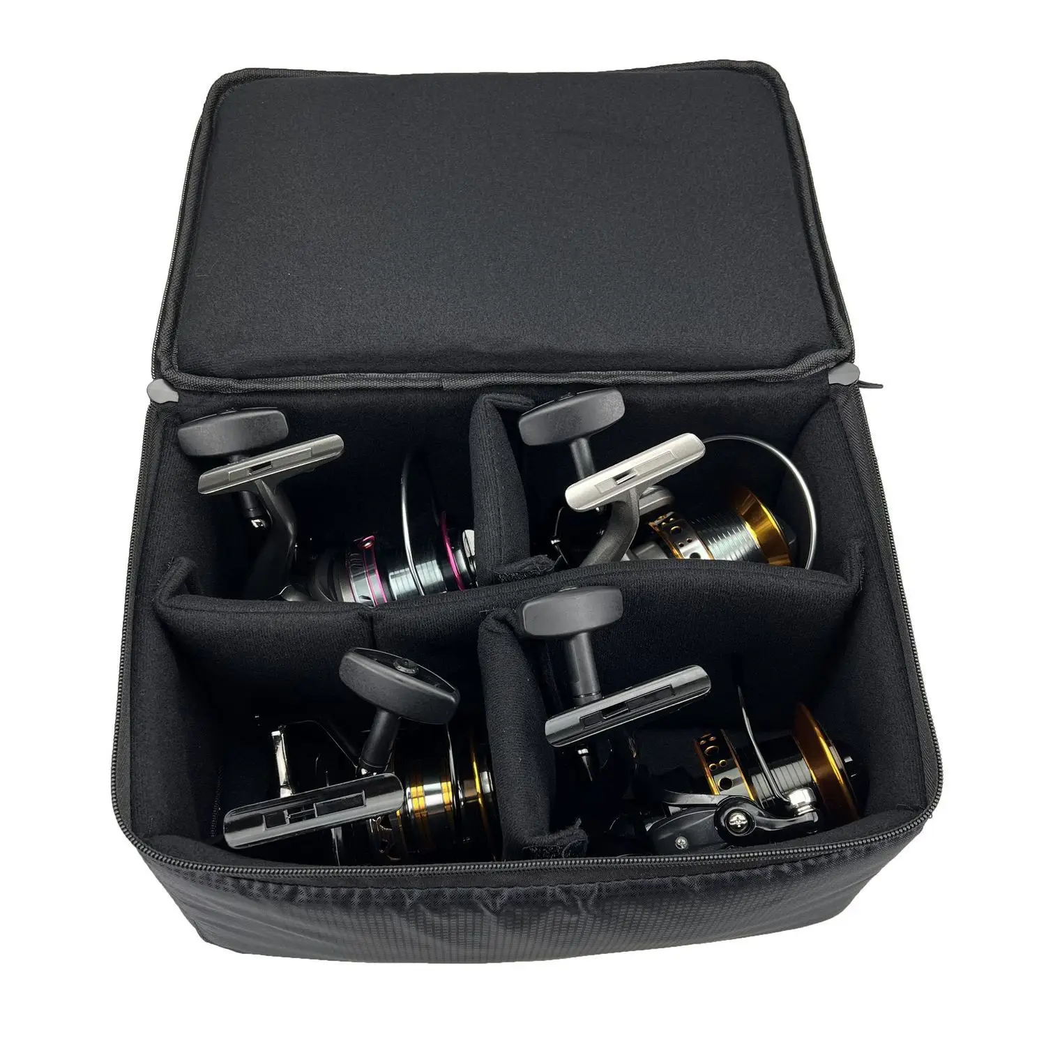 

Большая сумка для спиннинга 9000-12000 с большой емкостью, сумка для хранения рыболовной катушки может вмещать 4 штуки