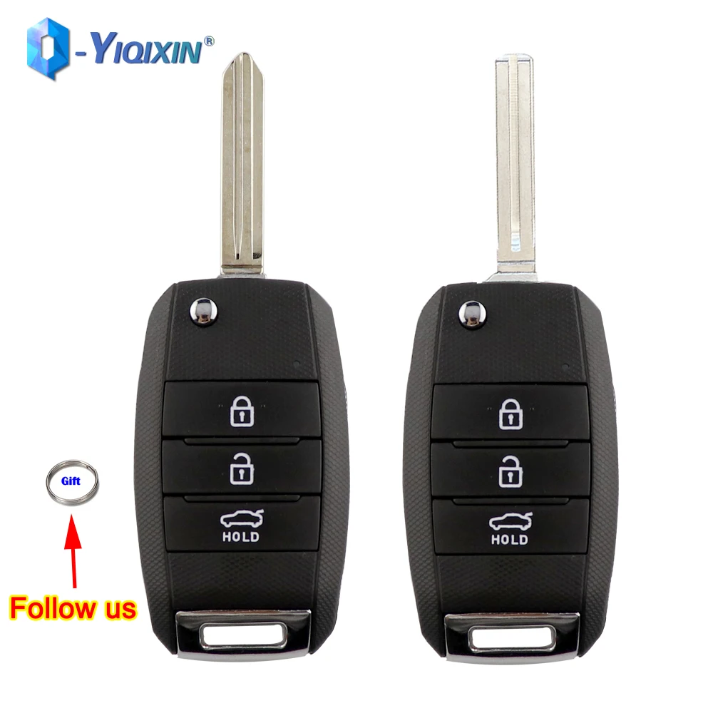 YIQIXIN Replacement Case Car Folding Key For Kia K2 K3 K5 Carens Cerato Forte Sorento Auto Housing Fob Remote Shell TOY40 Blade yiqixin ews system car remote control key for old bmw mini cooper s r50 r53 2005 2006 2007 fob shell 315 433mhz hu92 uncut blade