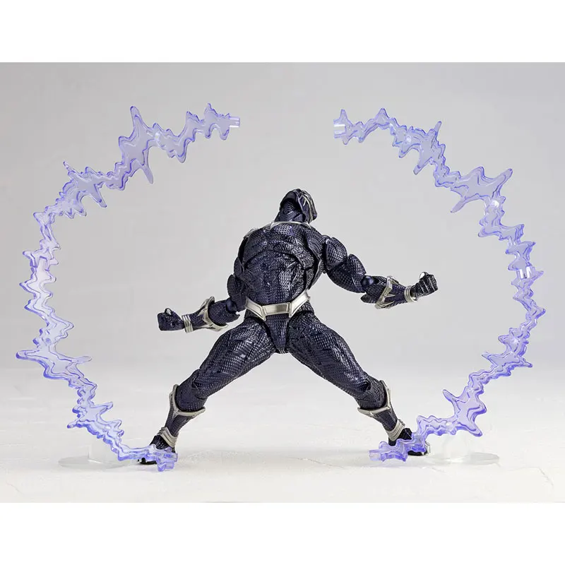 블랙 팬더 Revoltech 야마구치 피규어 블랙 팬더 왕 Wakanda 액션 피규어 장난감 모델 컬렉션 인형 생일 선물