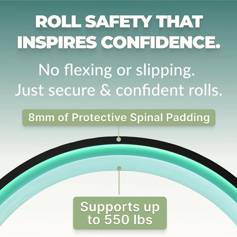 Yoga Wheel Comfortable Durable Balance Accessory Increase Flexibility Ideal Home Yoga Kit Foam Roller Back Pain Relief yoga massage roller
