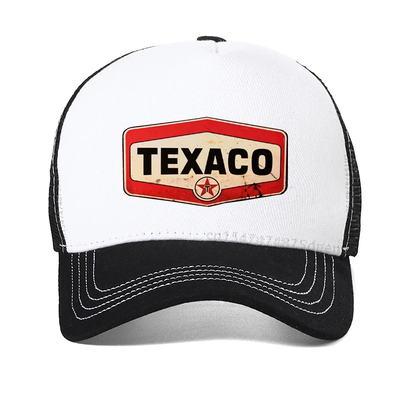 재미있는 Texaco 야구 모자 고품질 남성 여성 여름 메쉬 통기성 모자 남성 야외 낚시 모자 Snapback Garros