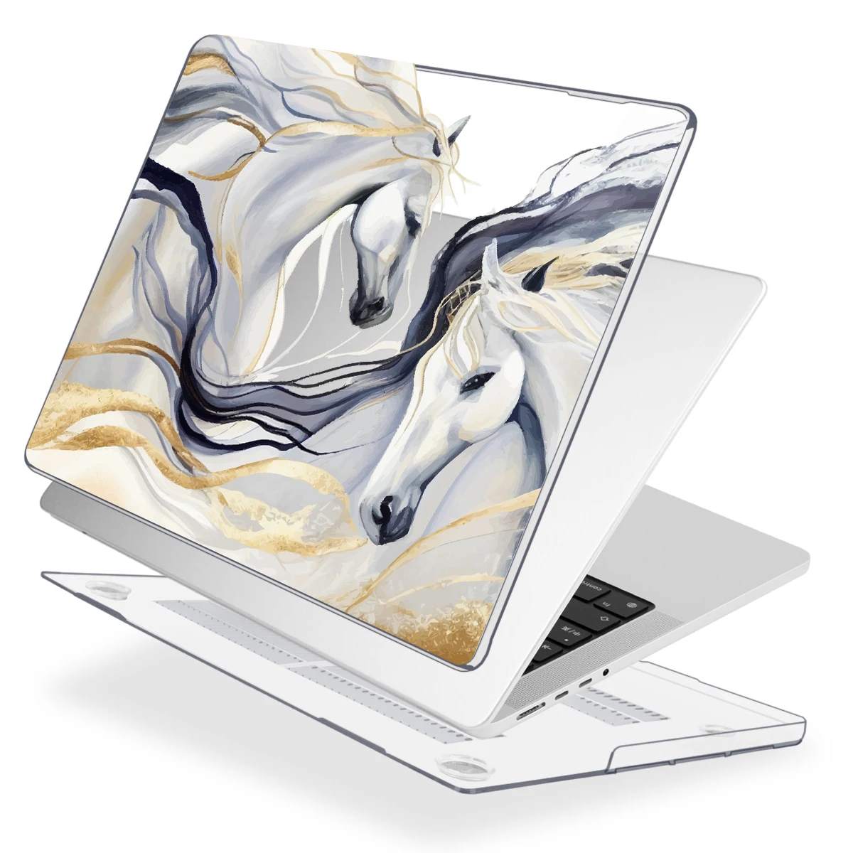 Estojo Rígido de Cavalo Galopante para Macbook Pro m2 m1 A2338 A2251 Air 13 A2681 Air 15 A2941 m2 Pro 14 16 133 2023 2023 - Imagem 2