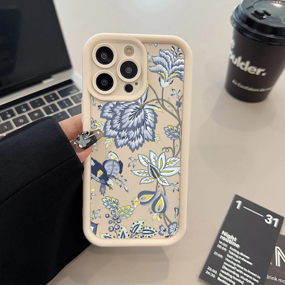 thumbnail image 1 of Funda para iPhone 16 Funda para iPhone 15 Pro Max Funda con estampado de flores para iPhone 14 13 12 11 XS XR X 7 8 Plus SE 2022 Funda, 1 of 5