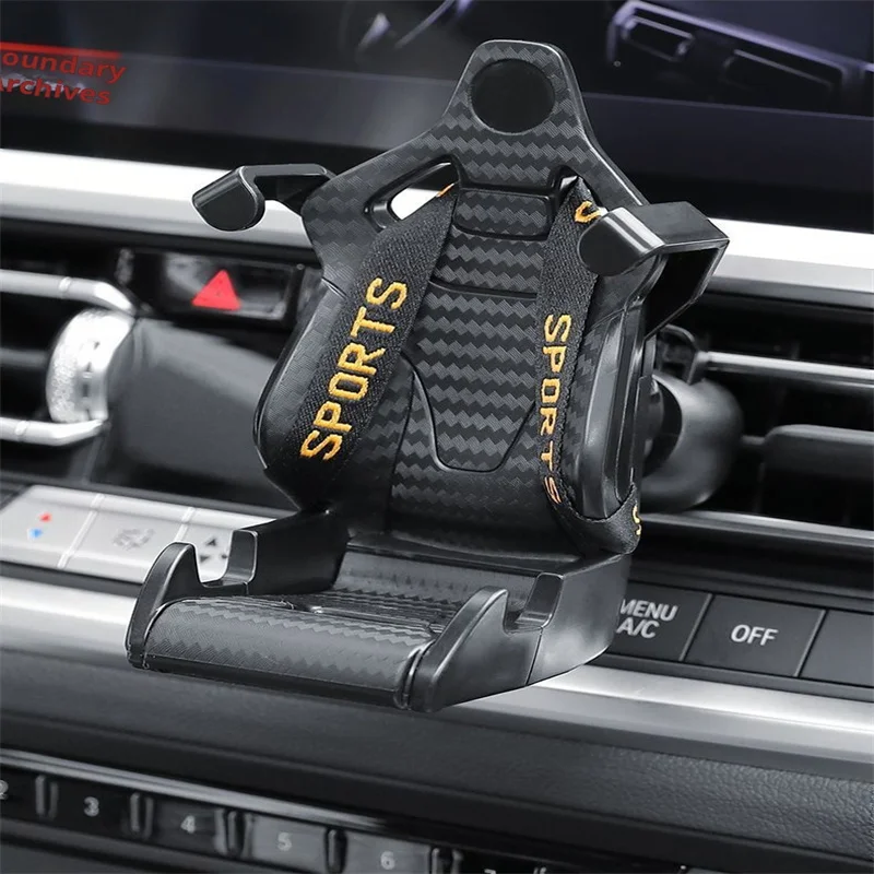 Race stoel ontwerp auto telefoon houder mount stand zuignap smartphone mobiele cel onder stetuning in auto beugel voor iphonesamsun – Detail 3