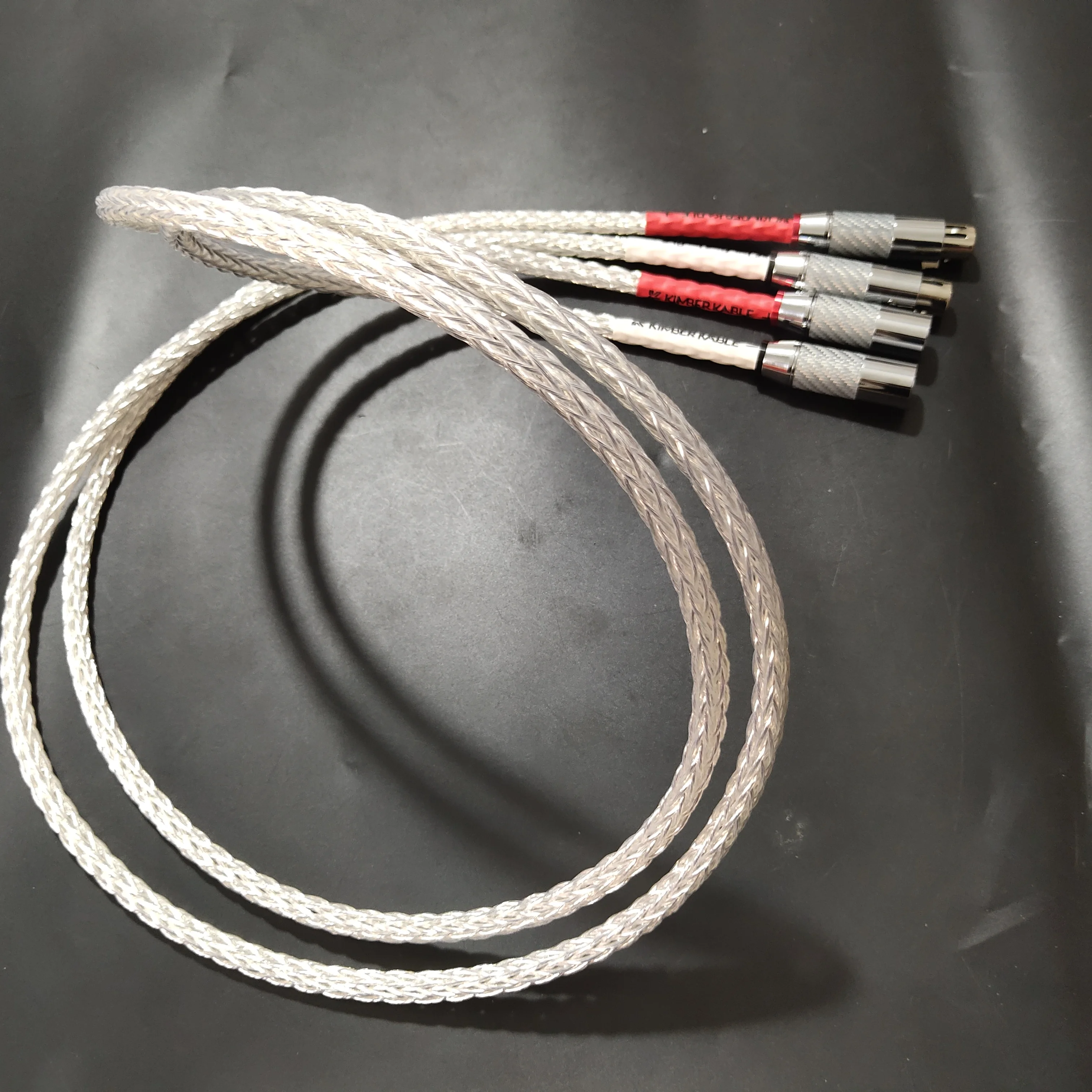 OriginalUSHighQuality8AGSilverPlatedOCCHiFiXLRAudioCable