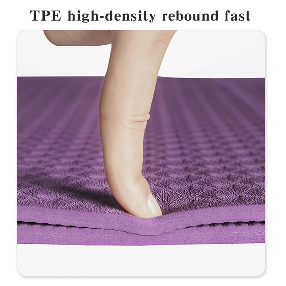 Foldable Yoga Mat Folding Fitness Exercise Mat Double Sided Travel Yoga Non-slip for Pilates & Floor Workouts