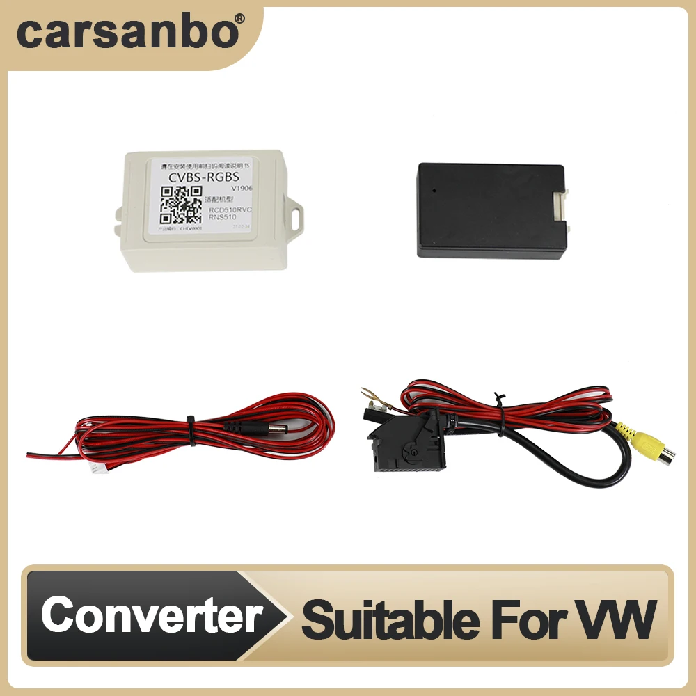 Adattatore Convertitore Segnale Auto Carsanbo Adatto Per Rcd510 Rns510 Rns 510 Rns 315 Rcd 510 Adattatore Convertitore Av Vw Rgb Flip Camera