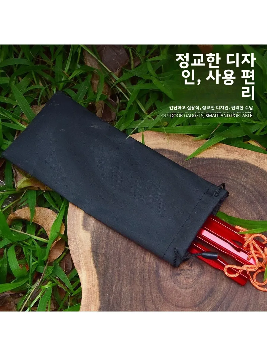 내구성 있는 야외 텐트 보관 가방, 알루미늄 합금 다기능 지지대 삼각형 도구 액세서리, 드로스트링 피크닉 캐노피 가방