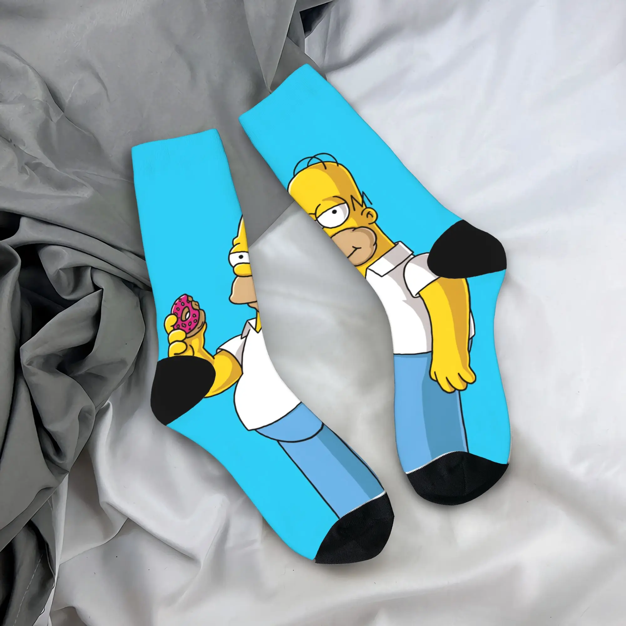 Whimsical Cartoon Character Crew Socks - Autumn Fashion Non-Slip Sports Socks
