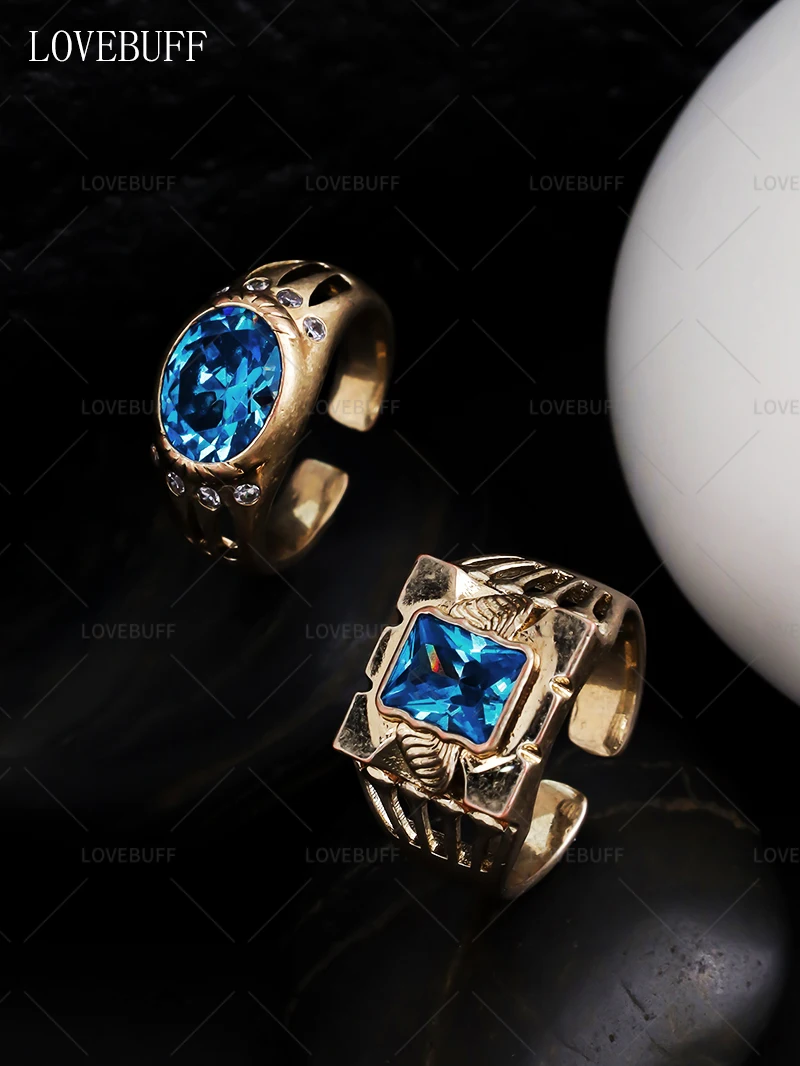 Game Love And Deepspace Ring Zayne Rafayel Xavier Rings Unisex Cosplay Prop Jewelry Couple Birthday Gifts 3