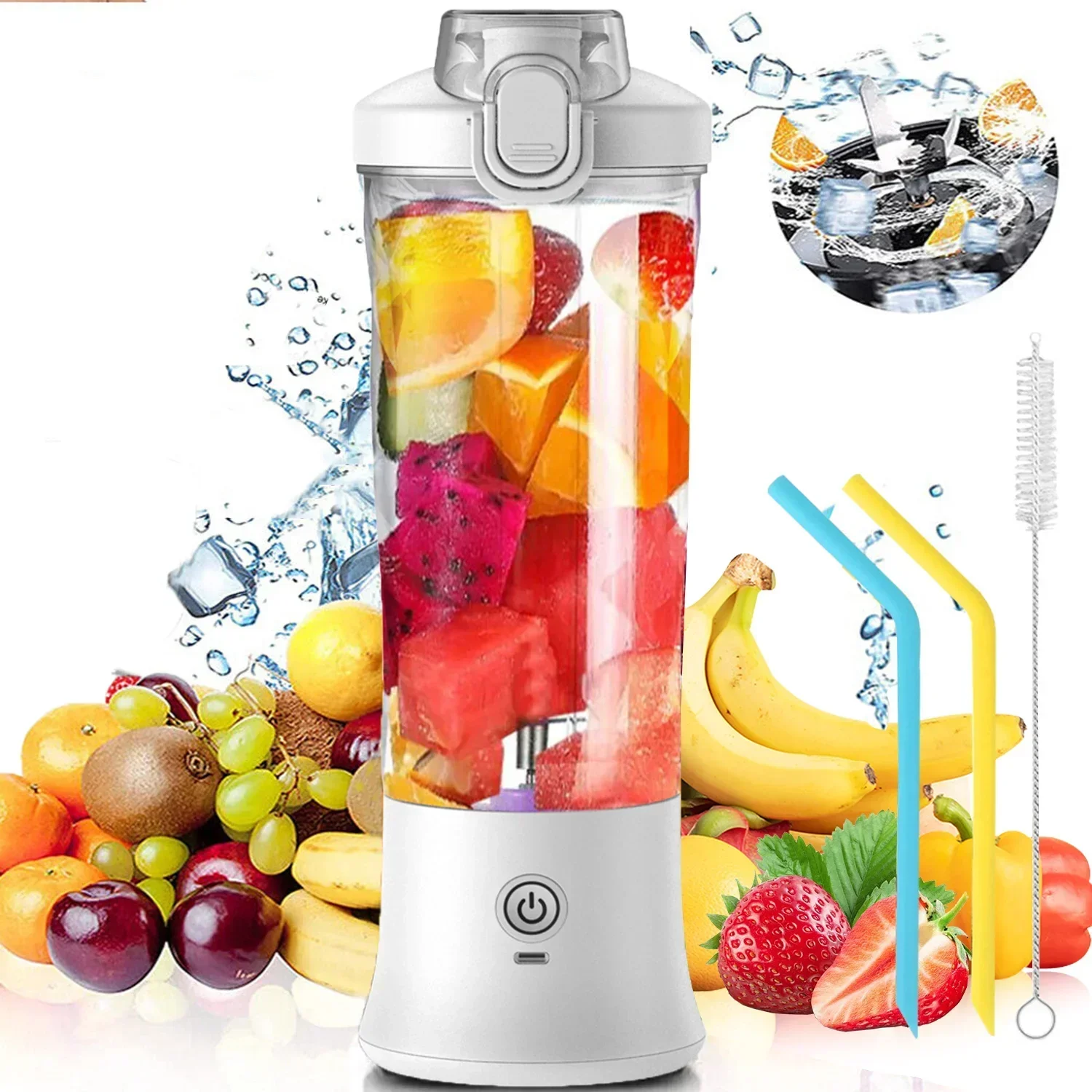 Frullatore portatile, Mixer USB, spremiagrumi elettrico, frullatore per  frullato, Mini robot da cucina, tazza personale, frullatori per succhi -  AliExpress