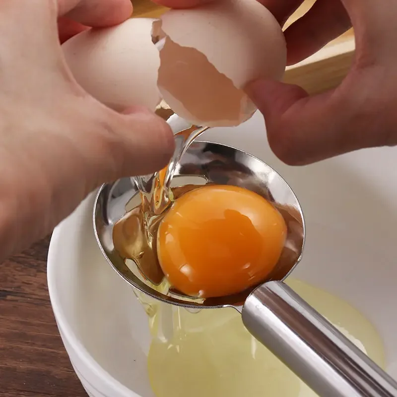1 Pcs Stainless Steel Egg Dividers Egg Yolk and White Separation Tools Cooking Accessories