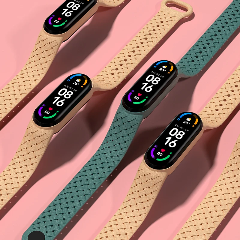 Silicone Braided Solo Loop Bracelet - Quick Replacement Sport Strap