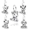 Labrador Bulldog Puppy Dog Kitty-Cat Dangle Charm Bead DIY Jewelry Fit Original European 925 Sterling Silver Bracelet Women Gift 1