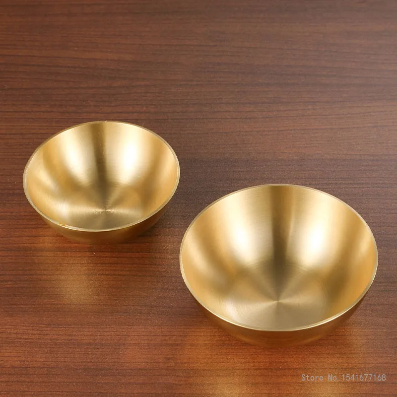 Copper Bowl for Household Buddhist Temple Supplies Creative Buddha Front Brass Holy Water Supply Cup Casting Oil Bowl Chinese 4
