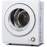 110V Portable Clothes Dryer 850W Compact Laundry Dryers 1.5 cu.ft Front Load Stainless Steel Electric Dryers Machine 1