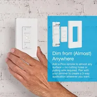 for LED Lights, Caseta Original Smart Dimmer Switch (Smart Hub Required), 150 Watt, Single-Pole/3-Way 1