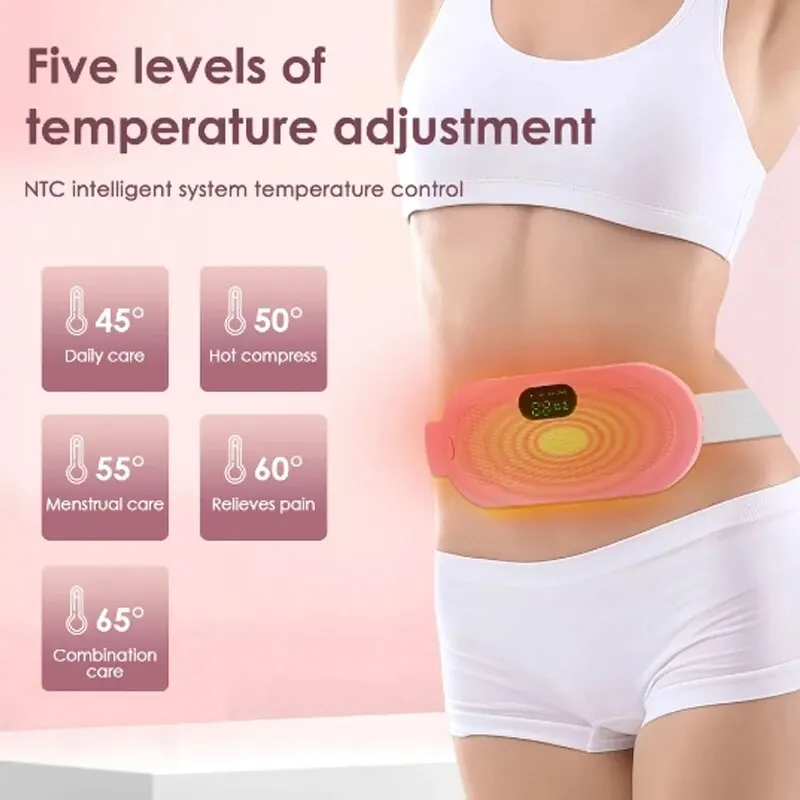 AbdominalMassagerIntelligentMenstrualHeatingPadWarmUterineBelt