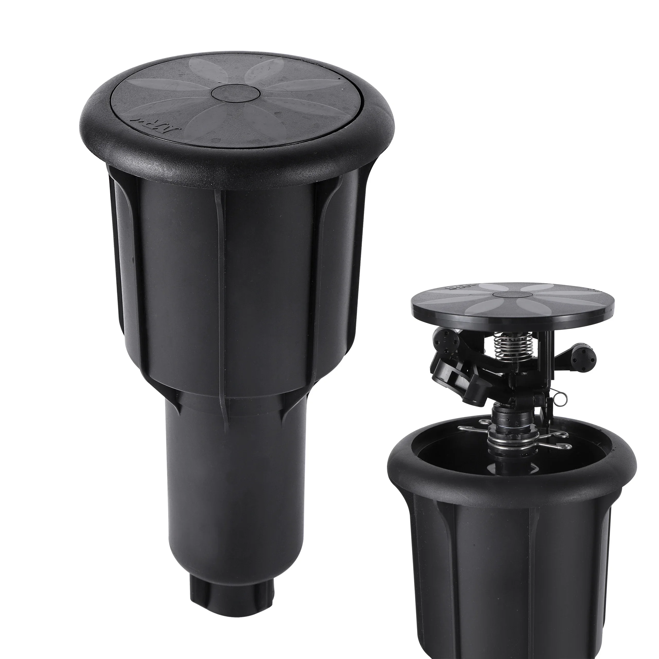 Verstellbare Sprinkler 1/2" 3/4" mit Innengewinde, Pop-Up-Wipp-Rotationssprinkler für Rasen und Ackerland, automatisches Bewässerungssystem 25 ° ~360 °