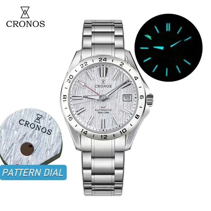 クロノス　cronos 2025 New Cronos GS 39mm Gradient Desert Texture Men's Watch NH34