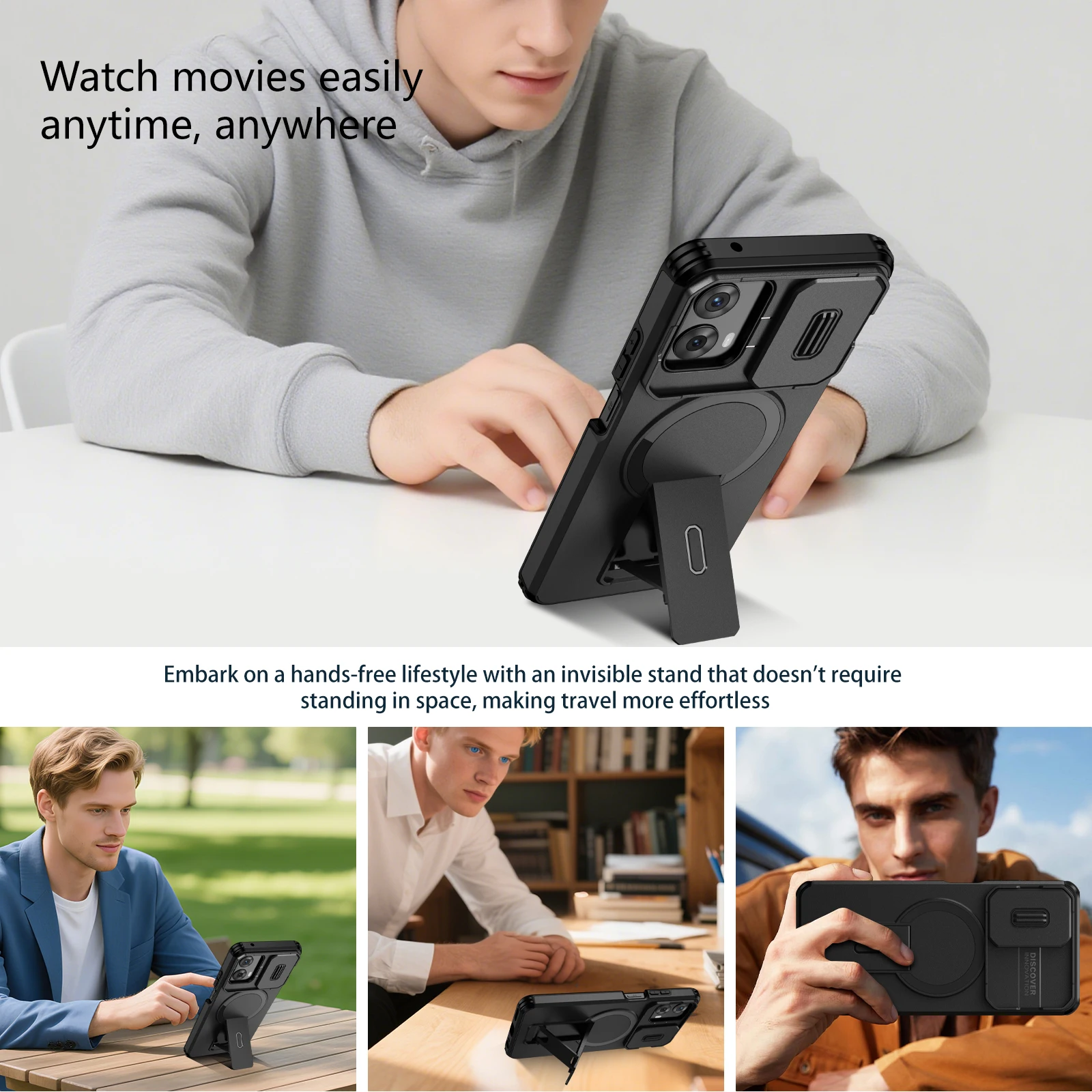 Magnetic Ring Bracket Phone Case