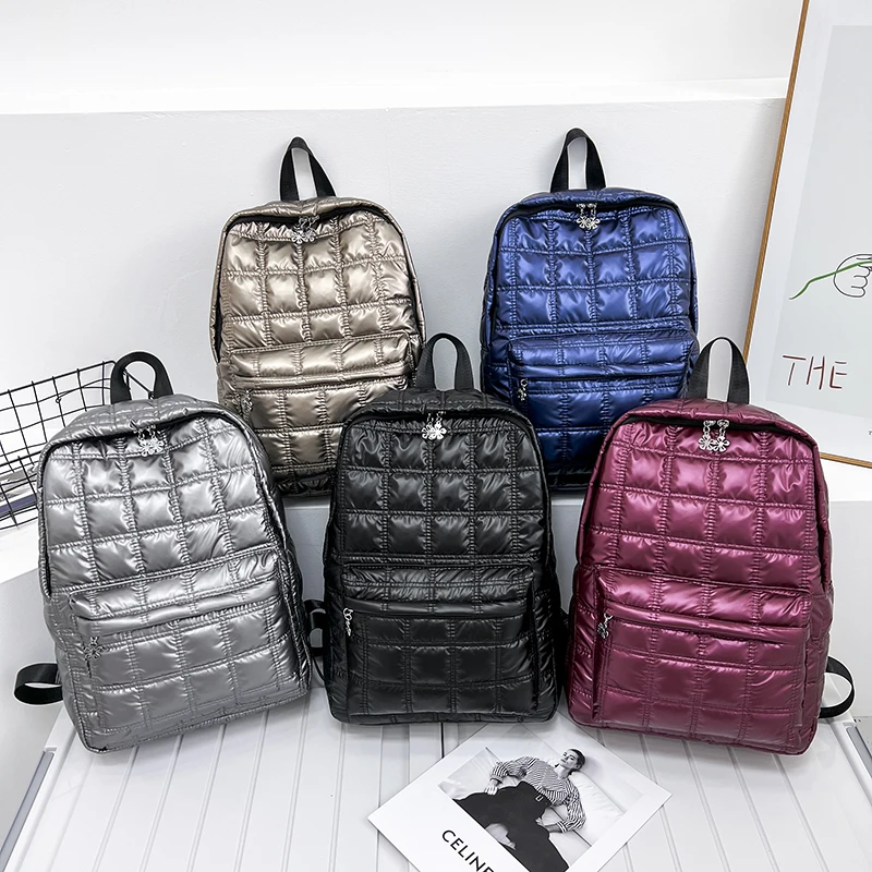Backpack Quilted Cotton Nylon | Quilted Backpacks Women | Quilted Backpack  Nylon Bag - Fashion Backpacks - Aliexpress