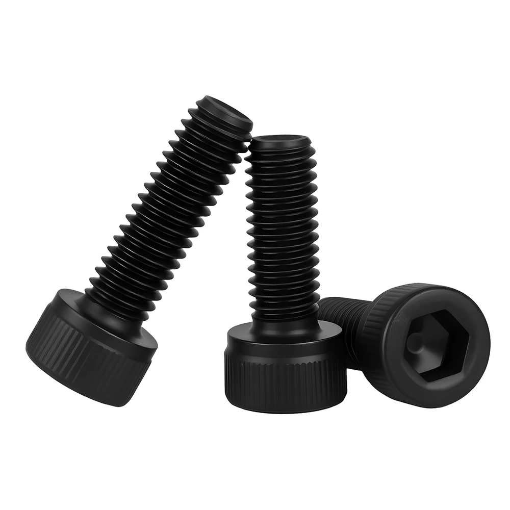 DIN912 검정 육각 소켓 헤드 캡 볼트 나사 탄소강 육각 소켓 헤드 캡 앨런 볼트 나사 M2 M2.5 M3 M4 M5 M6 M8 M10 M12