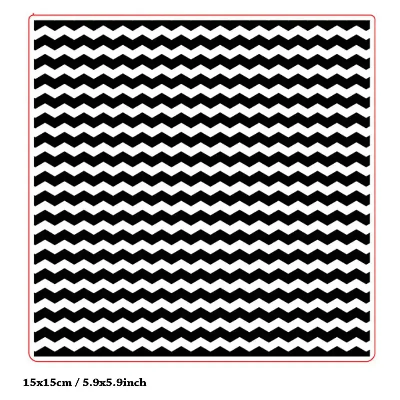 Plastic Embossing Folder DIY Craft Template Molds 15x15cm