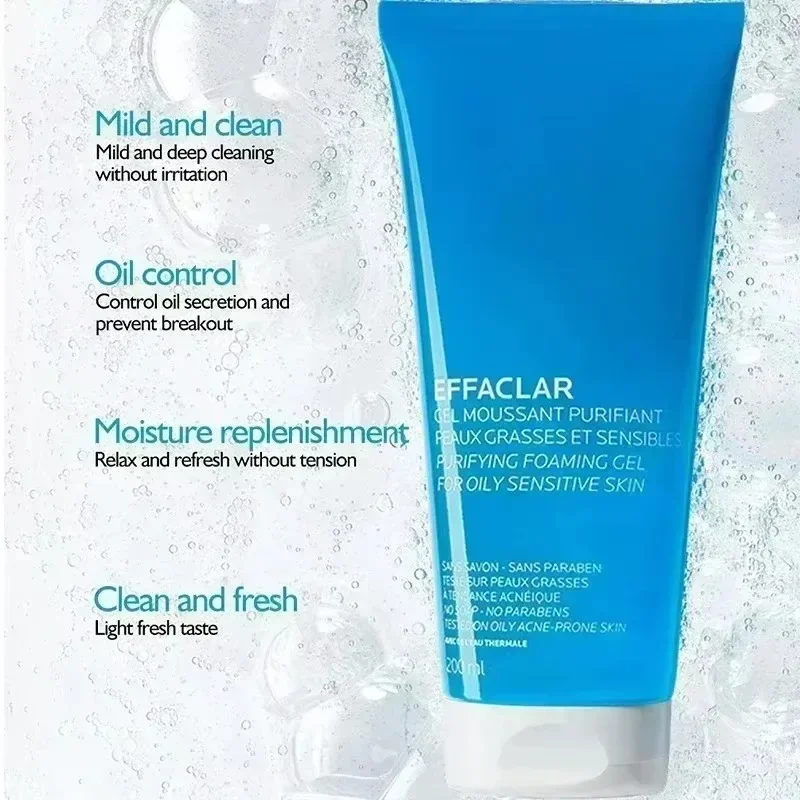 Original Skin Care Series Facial Cleanser 200ml/retinol Eye Cream 30ml, Effaclar Essence 30ml/sunscreen 50ml/vitamin C 40ML 5