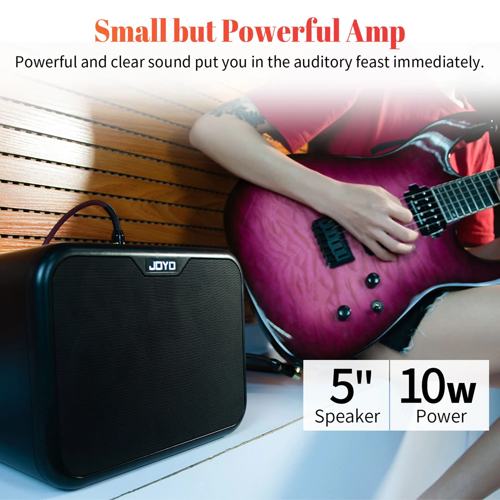 MA-10 Mini Guitar Bass Amplifier 10W Electric Guitar Speaker Gain/Tone Controls