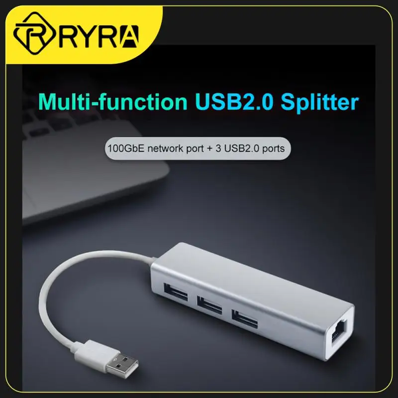 RYRA RJ45 USB Type C to Adapter Dongle 3 USB Ports 3.0 2.0