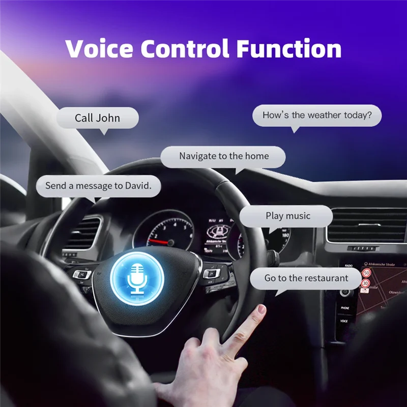 무선 Carplay 안드로이드 자동 무선 자동차 어댑터에 신뢰할 수있는 유선 스마트 미니 박스 플러그 앤 플레이 Wifi 2 In 1 Car AI Box
