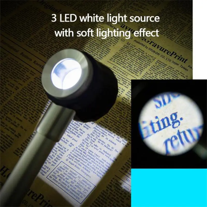 

Stationery Supplies Identification Magnifying Glass Usb Charging Metal Magnifying Glasses Archaeology Supplies Hand-held